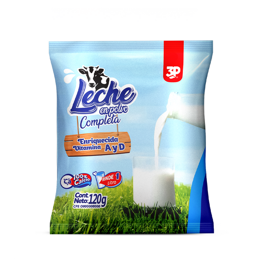 Leche Completa en Polvo 120g (Bulto de 36 bolsas)